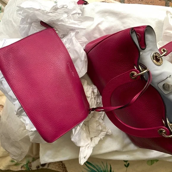 Christian Dior Pink/Magenta Lady Dior Bag Rare - Picture 7 of 11